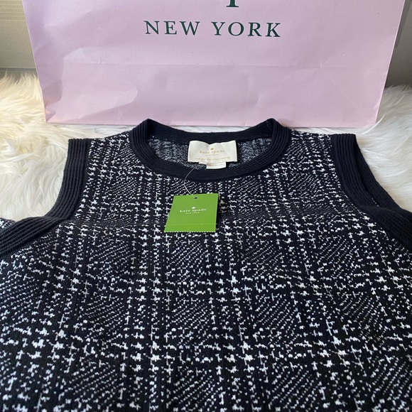 Kate Spade Out West Mod Plaid Sweater Dress - Picture 5 of 6